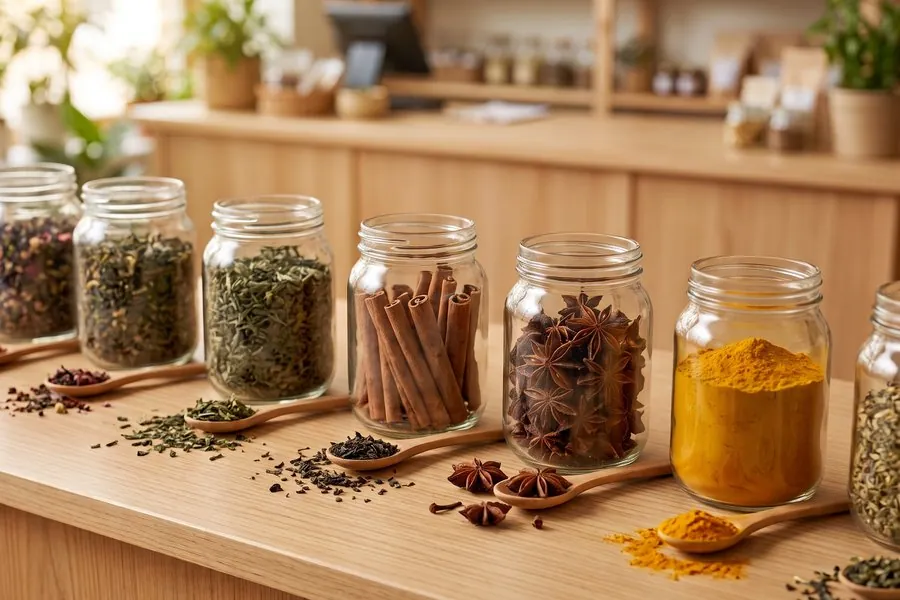 Tes, infusions i espècies a granel