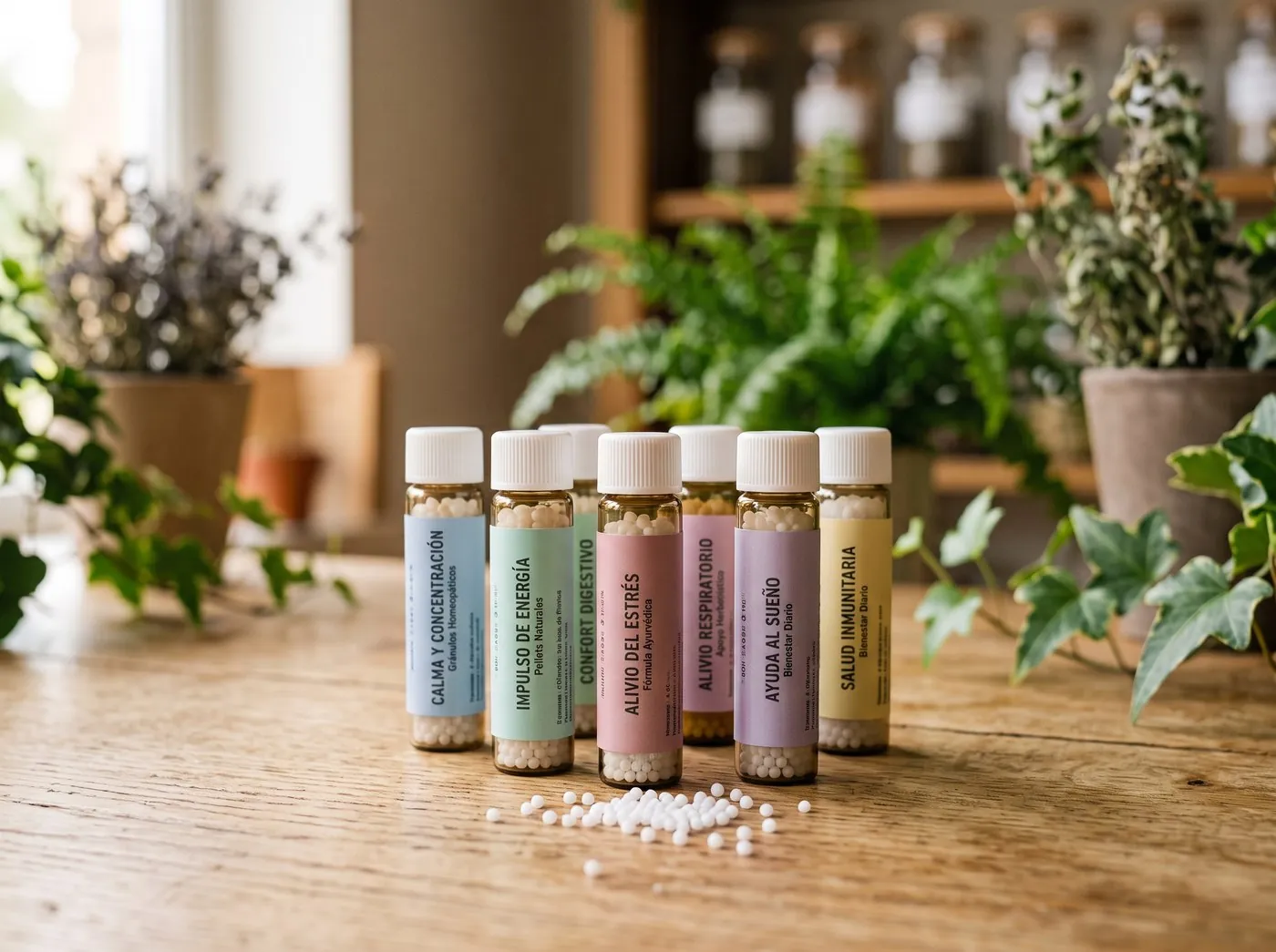 Homeopatia: pots de grànuls i remeis homeopàtics